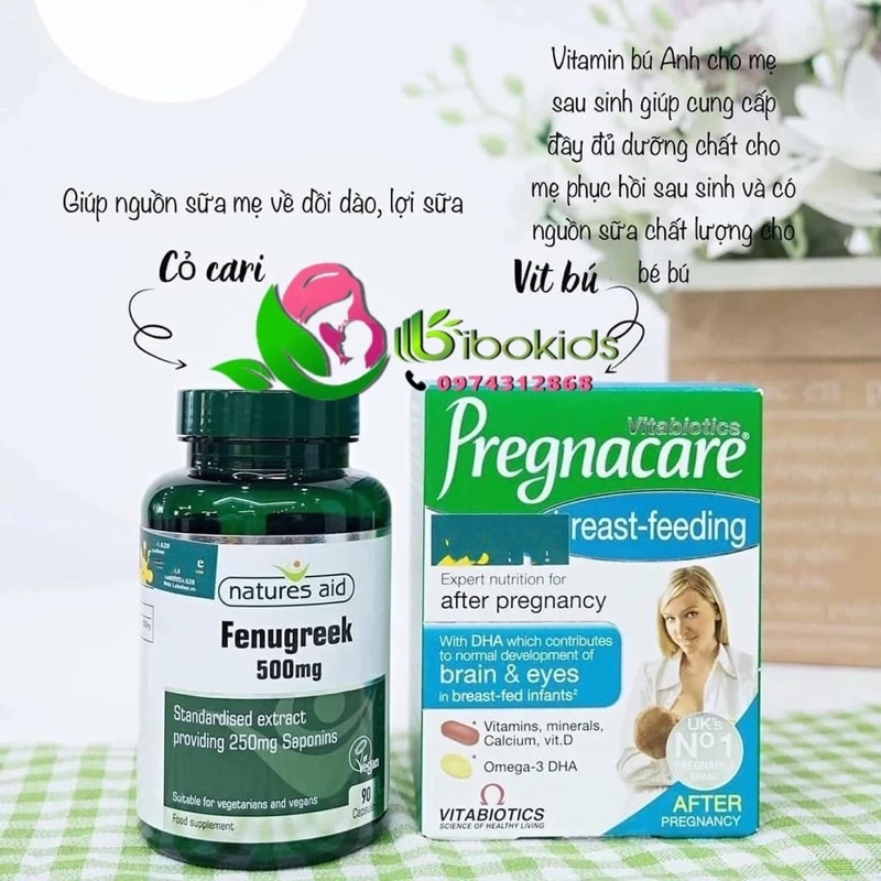 Vitamin lợi sữa cho mẹ sau sinh_Pregnacare Breast-feeding