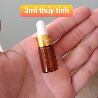 COMBO 10 Chai chiết dung dịch 3ml thủy tinh màu Nâu