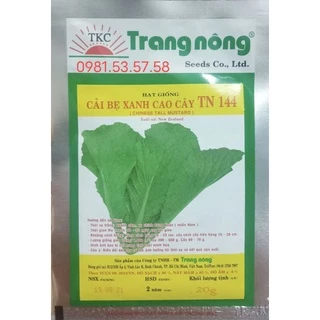 Hạt giống cải bẹ xanh mỡ cây cao Trang Nông gói 20gr