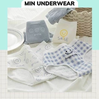 Quần Lót Nữ Cotton Smile Dễ Thương Kháng Khuẩn Mềm Mịn Min Underwear 254118