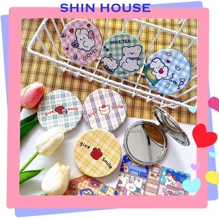 GƯƠNG GẤP GỌN 2 MẶT, GƯƠNG GẬP MINI TRANG ĐIỂM SHIN HOUSE