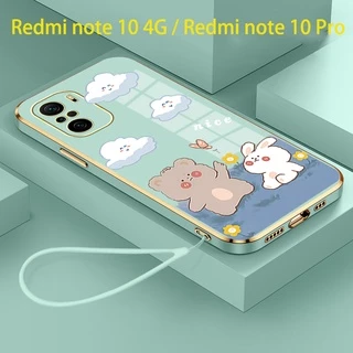 Ốp Điện Thoại silicone Mềm Mạ Điện Chống Sốc Cho REDMI NOTE 10 4G XIAOMI REDMI NOTE 10S REDMI NOTE 10 PRO 4G Ddx01