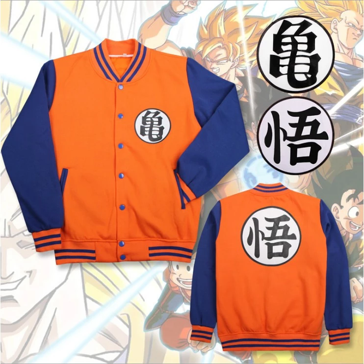 Áo hoodie dài tay hóa trang nhân vật Son Goku trong Dragon Ball cho nam