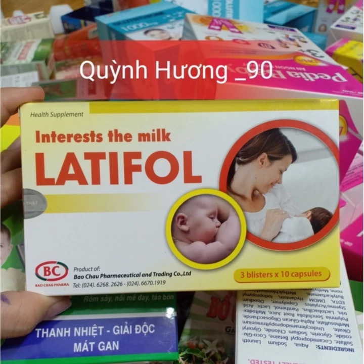 Viên uống LATIFOL hộp 30 viên giúp mang lại dòng sữa mát lành cho bé