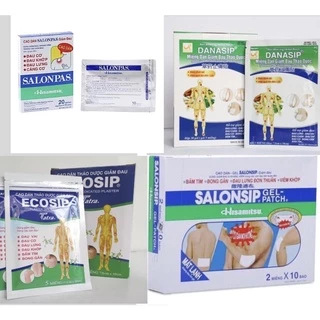 Miếng dán GIẢM ĐAU BONG GÂN BẦM TÍM - Salonship, salonpas, ecoship, danaship