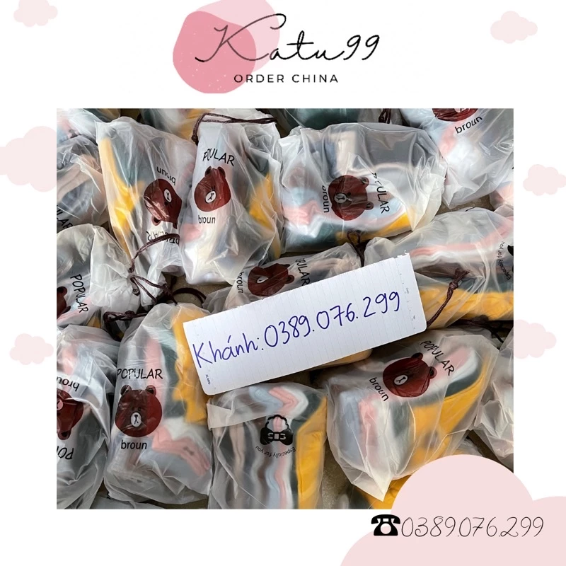tất gấu giá rẻ🐻 set 10 đôi