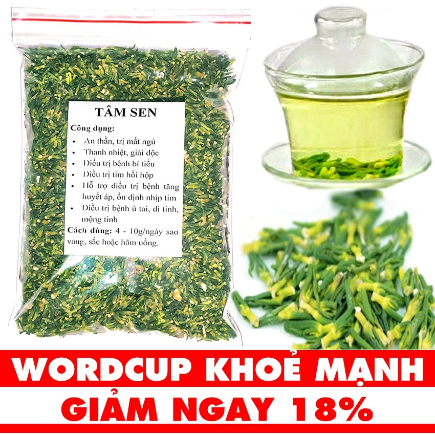 Tâm sen hãm trà trị mất ngủ 500 gam (Loại khô - Hàng tốt)