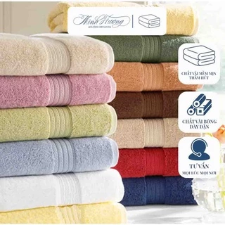 Khăn tắm cotton xuất Nhật, bông mịn, thấm hút, không thô ráp, màu siêu đẹp 70x140 cm