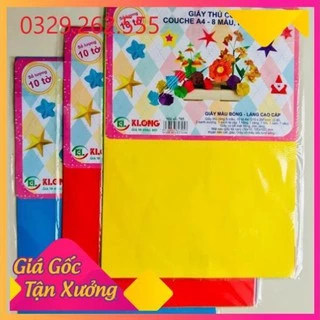 (Sale Khủng) set 10 tờ giấy thủ công khổ A4 dành cho học sinh