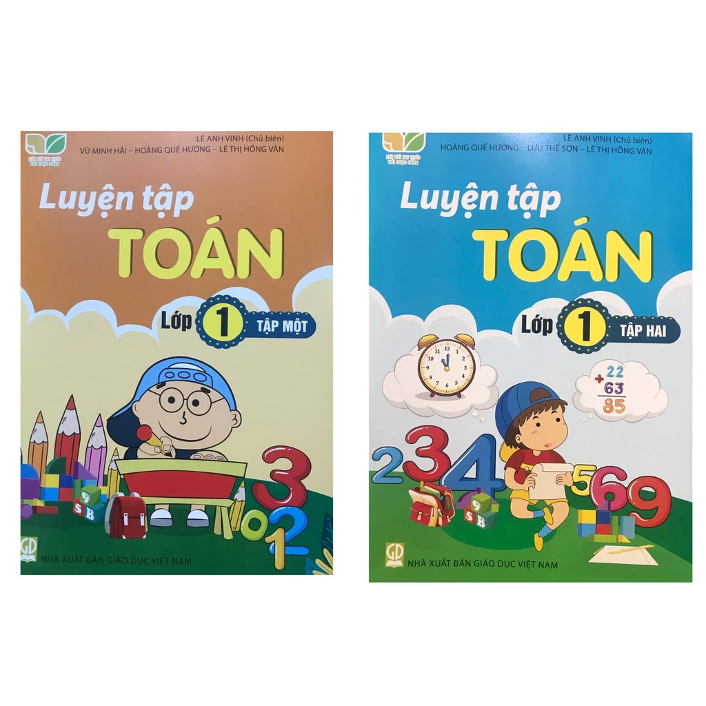 Sách Combo Luyện tập Toán lớp 1 tập 1 + tập 2 ( Kết nối tri thức )