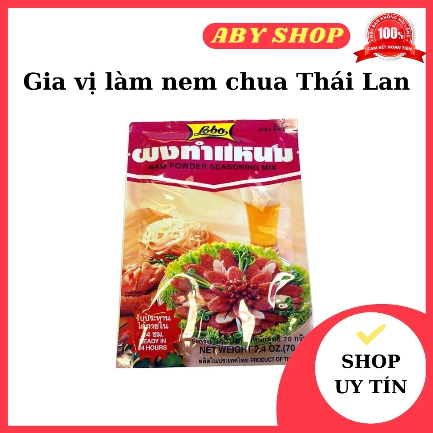 Gia vị làm nem chua ⚡ HÀNG LOẠI 1 ⚡ bột gia vị Thái Lan Lobo chuyên dùng làm gia vị cho món nem chua