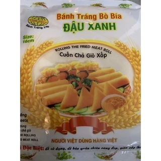 Vỏ bánh tráng đậu xanh Vĩnh Phúc trắng (10 gói vỏ bò bía) sz16