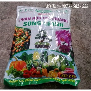 Phân bón hữu cơ vi sinh sông gianh 2kg chuyên dùng hoa cây cảnh GiongRauSach