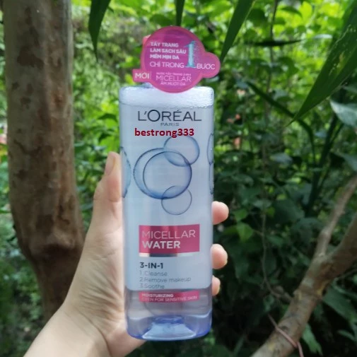 Nước tẩy trang Dưỡng Ẩm L'Oreal Paris 3-in-1 Micellar Water 400ml