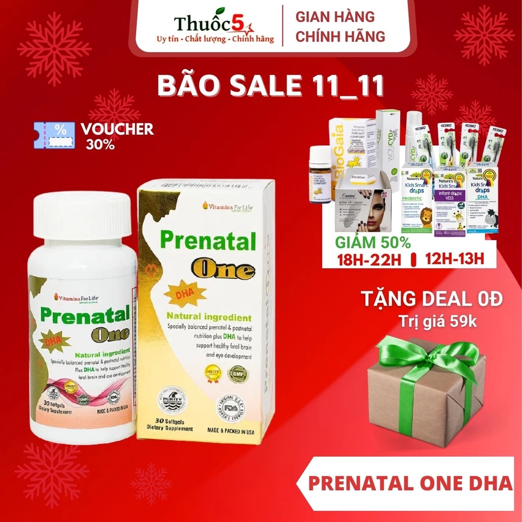 [GIÁ GỐC]Prenatal One DHA – Bổ sung đầy đủ dinh dưỡng cho phụ nữ mang thai