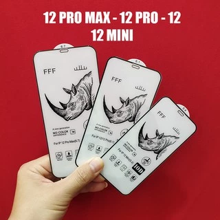 Kính cường lực tê giác 10D phủ màn hình Iphone 12 Pro Max - 12/12 Pro - 12 Mini