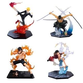 Bộ sưu tập mô hình One Piece Battle ver 2 Luffy, Zoro, Sanji, Ace figure tượng hoạt hình One Piece