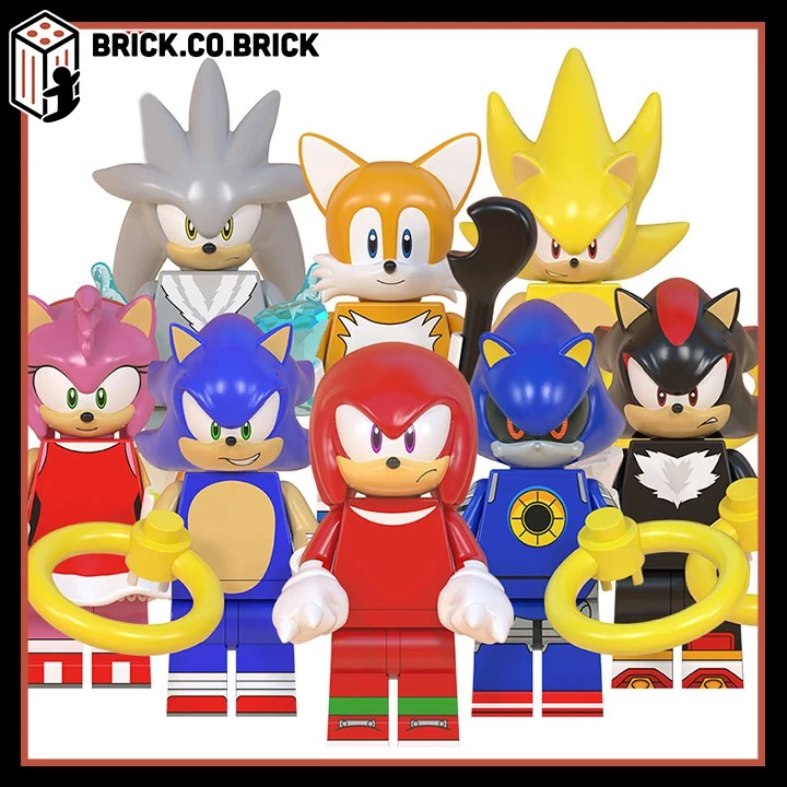 Sonic The Hedgehog Nhím Siêu Tốc Đồ chơi Lắp ráp Minifigure Phim Hoạt Hình Game  WM6086