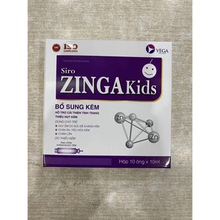Kẽm ống Siro ZINGA KIDS giúp tăng sức đề kháng, hấp thu tốt,cải thiện tình trạng thiếu hụt kẽm