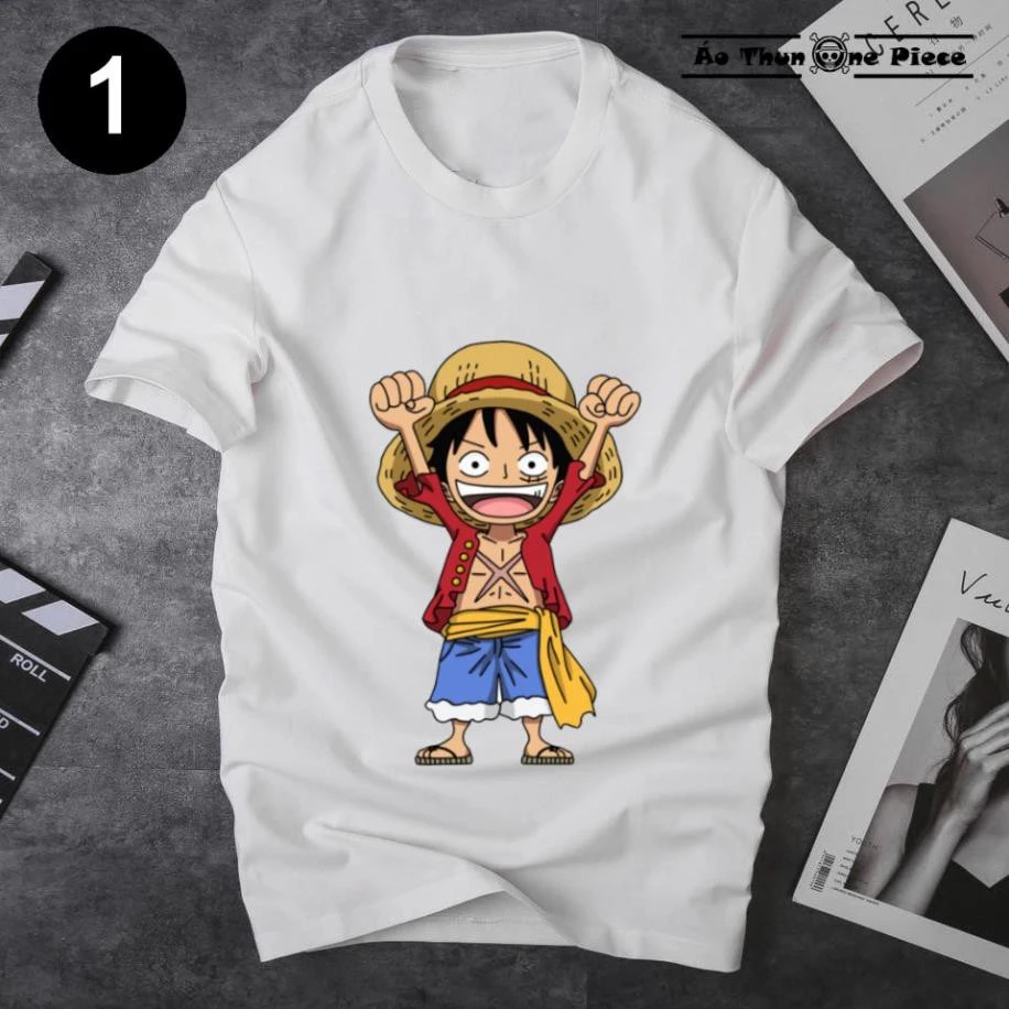 SALE- ⚡️FREESHIP⚡️Áo Thun In Hình Monkey D. Luffy (Chibi) Cực "Cute" - Áo Thun One Piece - mẫu siêu HOT