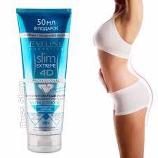 kem tan mỡ bụng Eveline Slim Extreme 4D Nga rạn da hiệu quả săn chắc da giảm mỡ an toàn