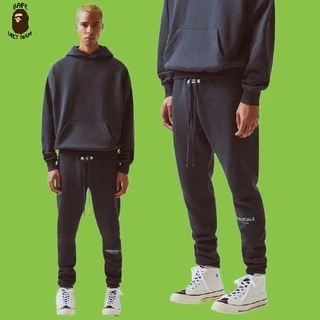 [Best Quality] Quần dài FOG Essentials phản quang, quần nỉ bông Essentials, Fear of god Pant SS21 BapeVN