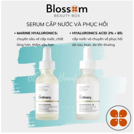 Serum The ordinary - Hyaluronic Acid 2% + B5 / Marine Tinh chất cấp nước và phục hồi da