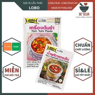 Gia Vị Lẩu Thái (Lẩu Chua - Lẩu Chua Cay) Lobo / Thái Lan / Sour Vegetable Curry Paste - 50GR / Tom Yum Paste - 30GR