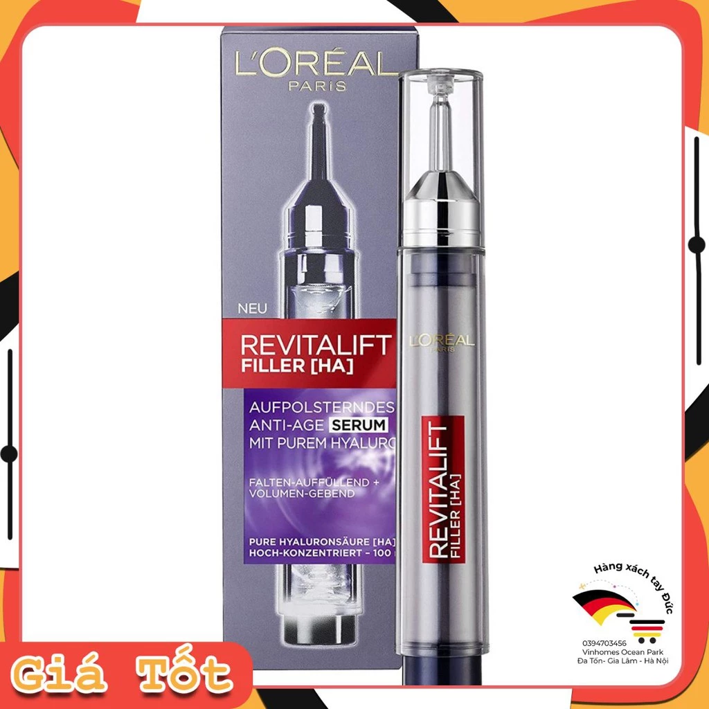 💯 [ TOP BÁN CHẠY ] 💥 Serum Revitalift Filler Loreal, Căng mịn và tươi trẻ da 🔥 🇩🇪