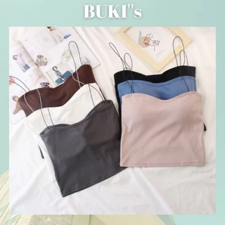 Áo bra nữ đẹp ❤️FREESHIP❤️Áo Bra 2 Dây Sợi Bún Siêu Mảnh Có Đệm Ngực Ulzzang Phong Cách Hàn Quốc Sexy