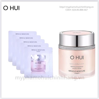 [Chuẩn Auth giá sỉ] Combo Gói Kem dưỡng cấp ẩm sáng hồng da Ohui Miracle Moisture Cream sample Hàn Quốc chính hãng