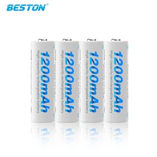 [Combo 04 viên] pin sạc AA loại tốt dung lượng thực 1200mAh chính hãng Beston