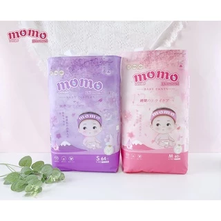 (Mã NSF02P130 giảm 30K) Bỉm tã dán/quần MOMO DIAMOND ORGANIC Sd64/Md62/ M60/L54/XL50/XXL48/XXXL46/4XL44