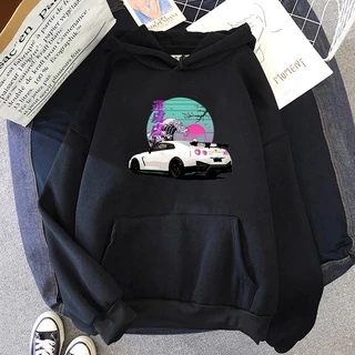 Áo Hoodie In Hình Xe Hơi R35 Skyline Gtr Vaporwave Jdm Legend Phong Cách Hip Hop