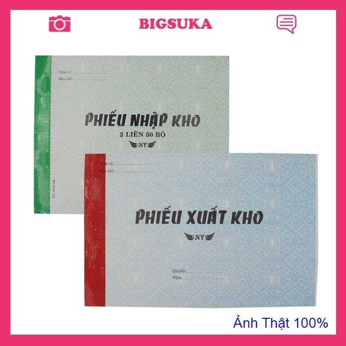 Phiếu xuất nhập kho 1liên - 2liên khổ 13x19cm BIGSUKA