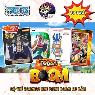 Bộ Thẻ Bài Toonies One Piece Boom Cơ Bản 63 Thẻ (Kích thước Thẻ Toonies).