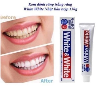 Kem đánh răng trắng răng White & White 150g Nhật Bản chính hãng