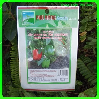 Hạt giống Ớt Ngọt F1 - Ớt Cali OP ( Ớt Chuông ) Phú Nông - Gói 0.1g - 0.2g- Sweet Pepper F1 Hybrid