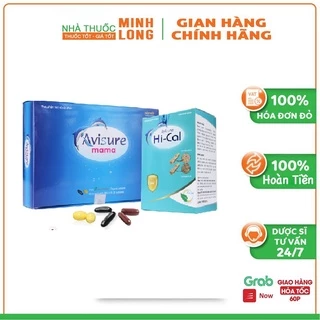 Bộ đôi Vitamin tổng hợp Avisure Mama -  Avisure Hical Canxi tự nhiên dành cho phụ nữ mang thai và cho con bú