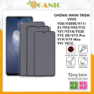 Kính cường lực chống nhìn trộm vivo V20 V20SE V11I S1 Y93 Y95 Y1S Y51 Y51A Y53S Y72 5G V15 Pro V19 V19NEO Y91 Y91C [CNT]