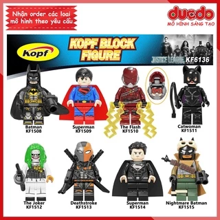 Minifigures các siêu anh hùng Justice League Batman tuyệt đẹp - Đồ Chơi Lắp Ghép Xếp Hình Mini Mô hình Kopf KF6136