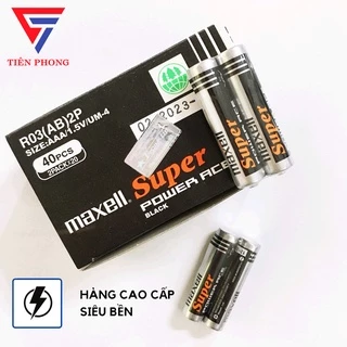 [FULL HỘP] Hộp 40 viên Pin than đũa AAA chính hãng Maxell giá tốt nhất thị trường