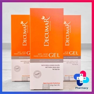 Gel ngừa mụn DECUMAR ADVANCED (20g) – Sạch mụn, kháng khuẩn, mờ thâm, ngừa sẹo.