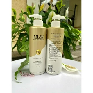 Sữa Tắm OLAY B3+ Siêu Dưỡng Trắng Da, Cấp Ẩm Và Đàn Hồi Cho Da - Chai 500ml