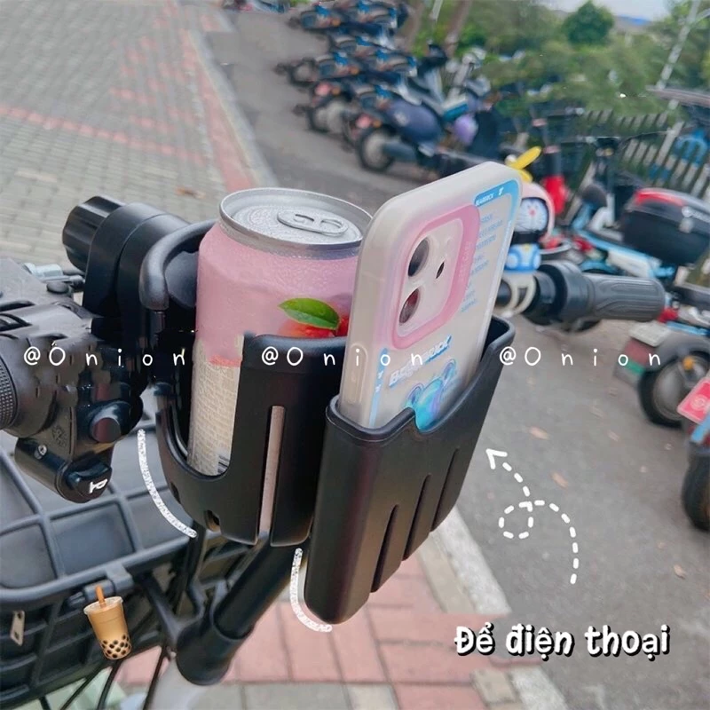 Kẹp xe đựng nước điện thoại rảnh tay