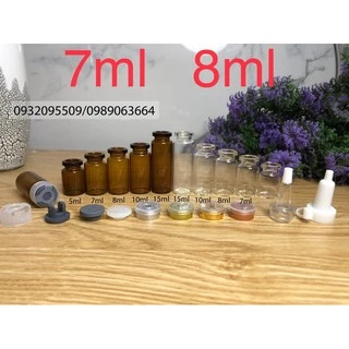 chai 7ml 8ml đóng nắp đựng serum mỹ phẩm tế bào gốc