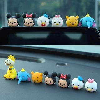 Car Decoration 2022 New Car Interior Decoration Supplies Collection Cute Vehicle Center Console Little Doll Unisex Car Decoration Nội thất xe hơi GQUT