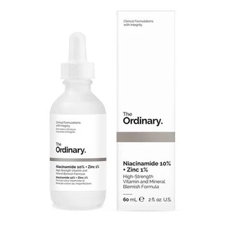 Serum The Ordinary Niacinamide 10%+Zinc 1%  Làm sạch mụn,se khít lỗ chân lông, trắng sáng da