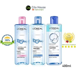 Nước tẩy trang Loreal Paris 3-in-1 Micellar Water 400ml - Cila House