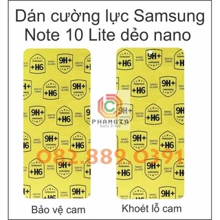 Dán cường lực dẻo nano siêu bền Samsung note 10 lite